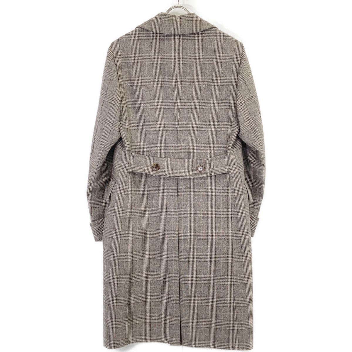 Belvestベルベスト　ダブルチェスターコート　ベージュ　44 ピュアカシミヤ Belvest ベルベスト ベージュ PT23DBA グレンチェック ダブルベスト