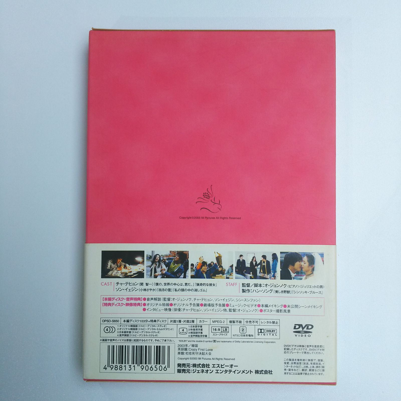 ☆【DVD】『Crazy First Love（君に捧げる初恋）特別版』DVD 2枚組
