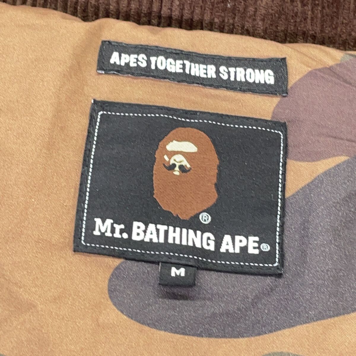 A BATHING APE アベイシングエイプ ベージュ 007DNK801302M ダウン