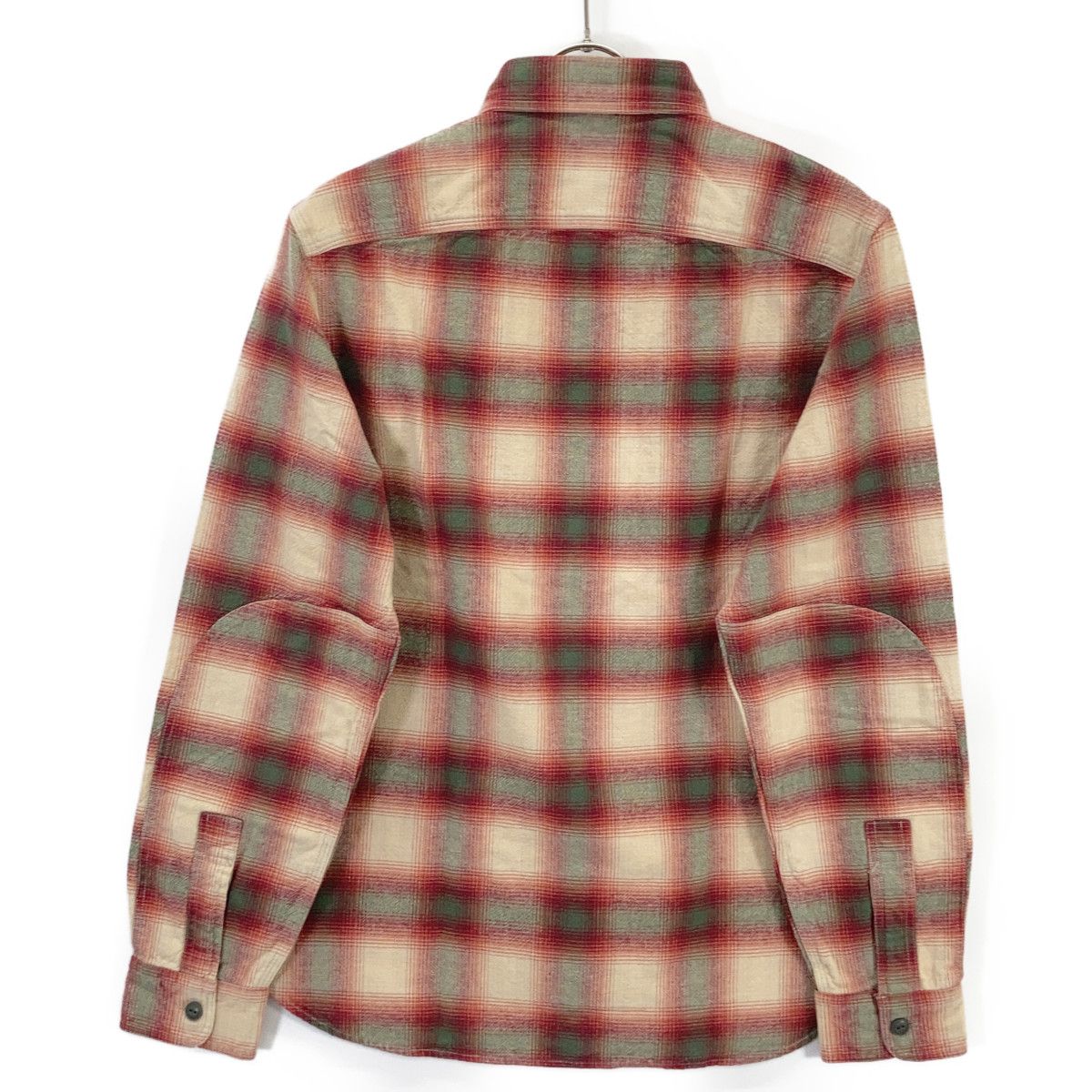 ダブルアールエル　RRL ドットシャツ　赤 L RRL ダブルアールエル 782567202001 レッド オンブレ チェックシャツ S