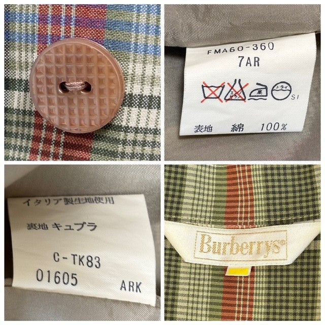 古着 バーバリーズ Burberrys ヴィンテージ 半袖 シャツワンピース