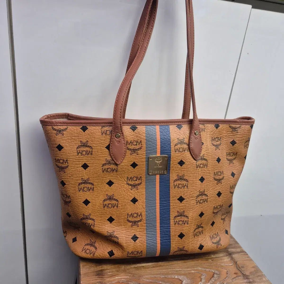MCM エムシーエム トートバッグ ショルダーバッグ 茶色 ブラウン MCM トートバッグ - エムシーエム レザー ショッパー ハンドバッグ