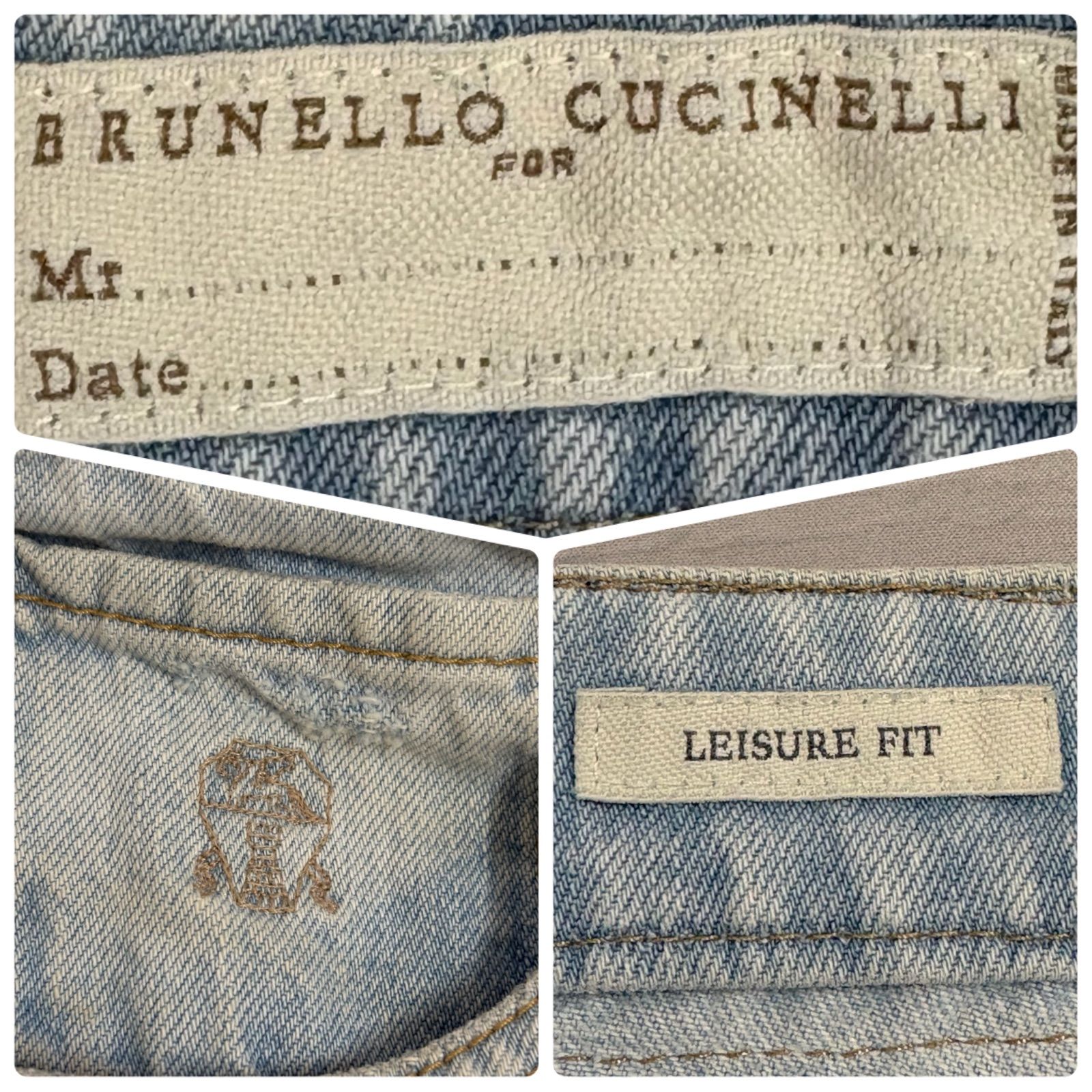 美品 ブルネロクチネリ BRUNELLO CUCINELLI LEISURE FIT デニムパンツ