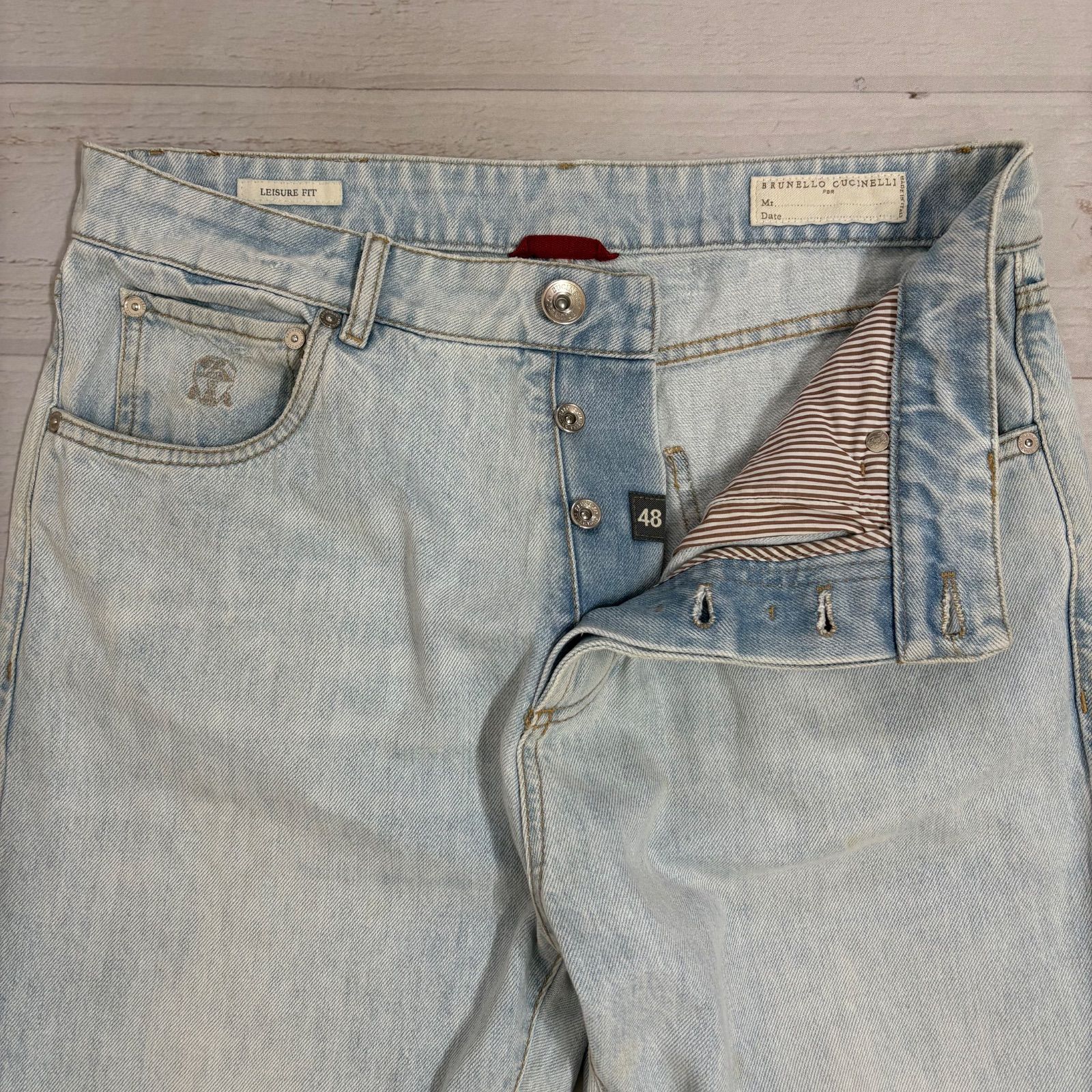 美品 ブルネロクチネリ BRUNELLO CUCINELLI LEISURE FIT デニムパンツ