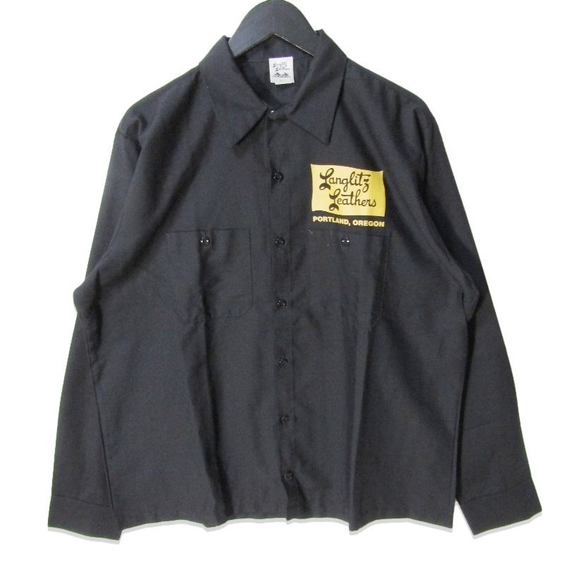 美品 Langlitz Leathers ラングリッツレザー 長袖ワークシャツ LL272