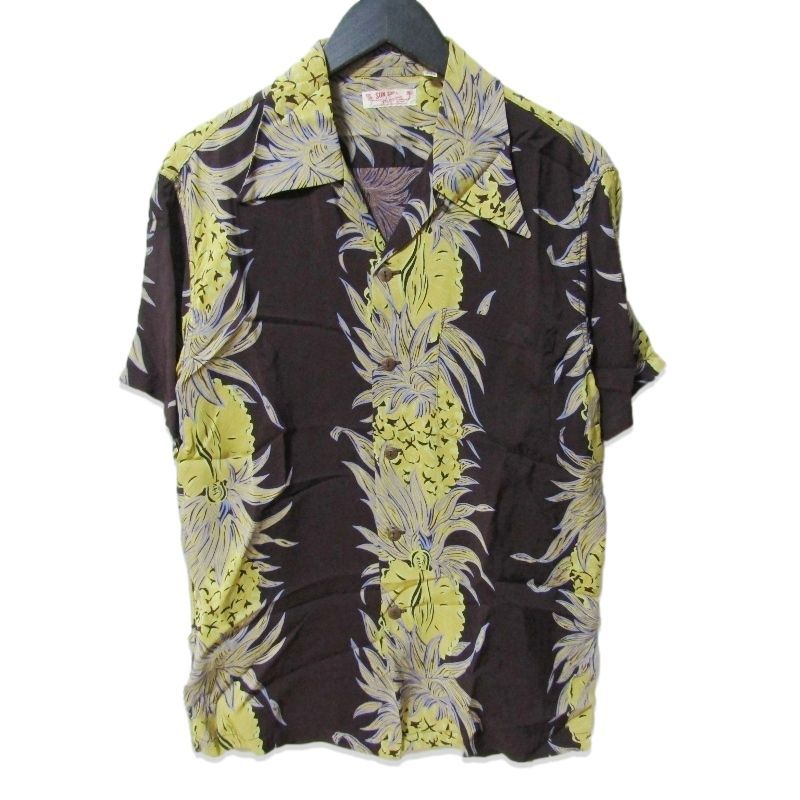SUN SURF サンサーフ 半袖アロハシャツ M32917 パイナップル