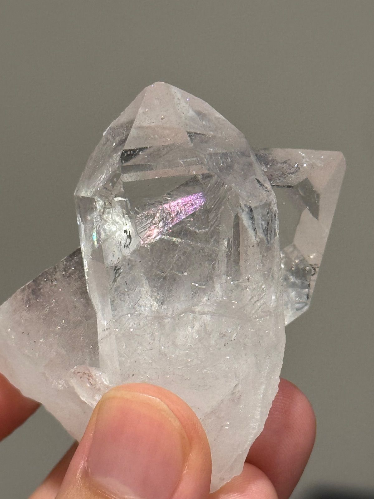 ヒマラヤ水晶 原石 ダブルポイント レインボー入り - メルカリ