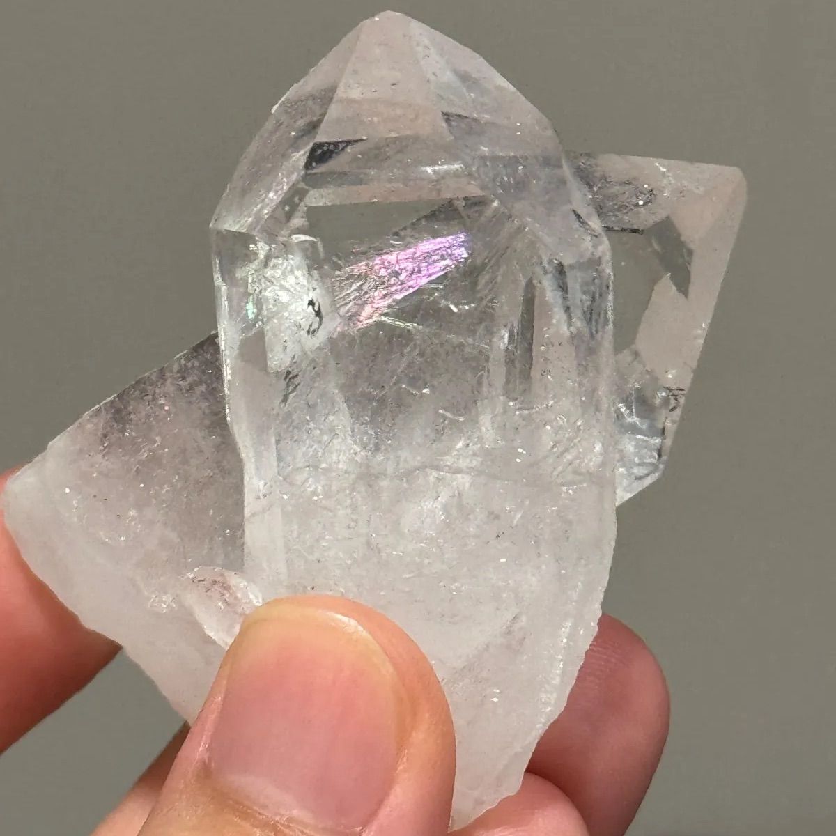 ヒマラヤ水晶 原石 ダブルポイント レインボー入り - メルカリ