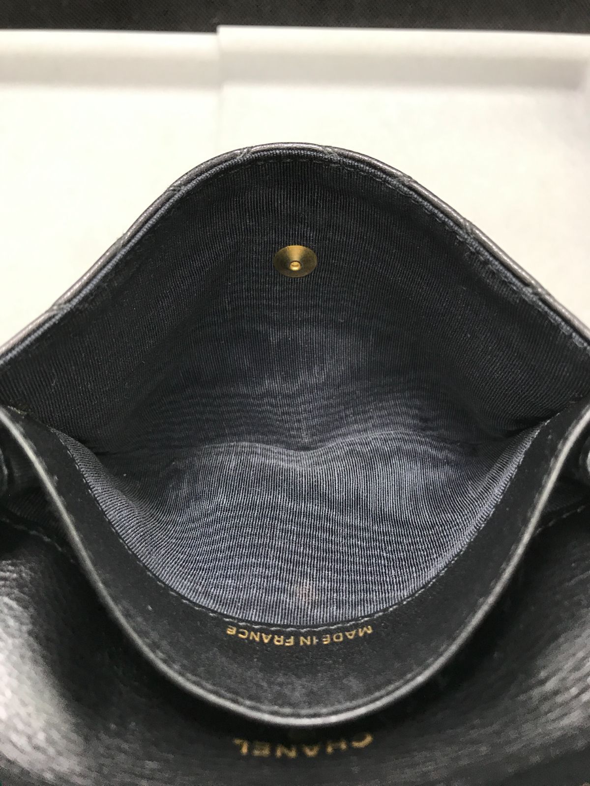 CHANEL シャネル 二つ折り 財布 ビコローレ ラムスキン CHANEL シャネル 二つ折り財布 ビコローレ ラムスキン ココマーク