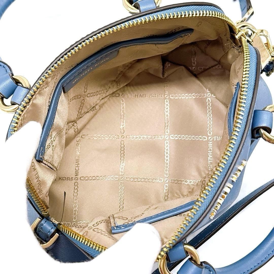 美品』マイケルコース チェーンショルダーバック 2way ブルー 美品 