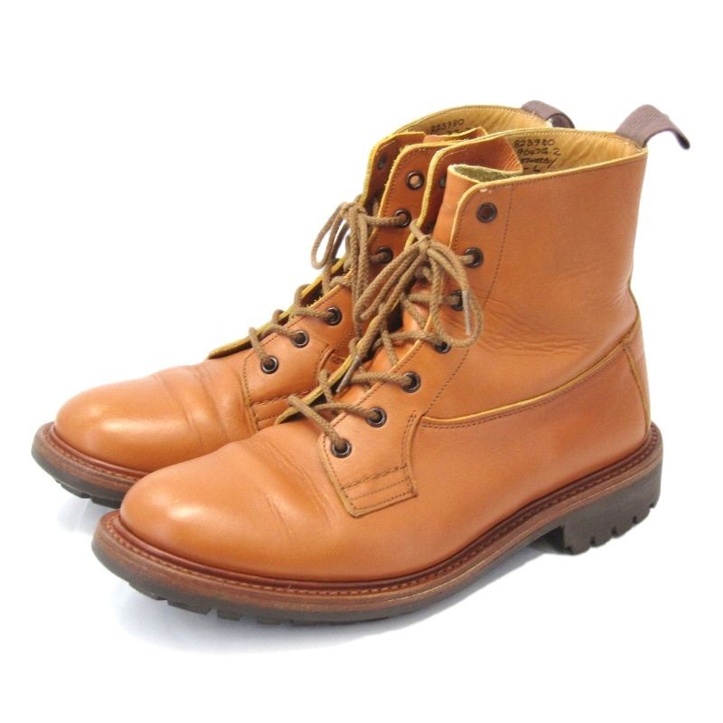 トリッカーズ　美品　ブーツ　UK7 Tricker's トリッカーズ UK7 レースアップブーツ 9047G WETHERBY Fit6