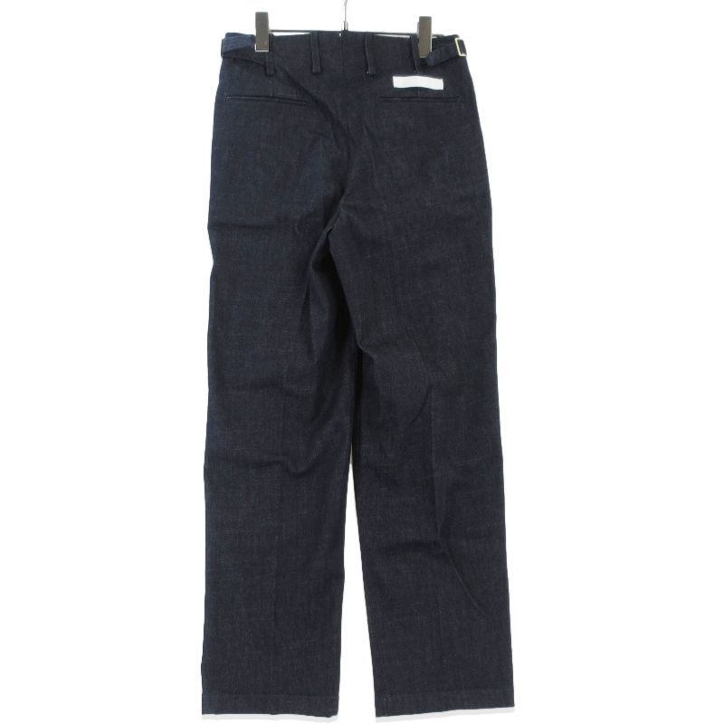 美品 BRIGLIA 1949 ブリリア スラックス デニム DNM イタリア製 サイド