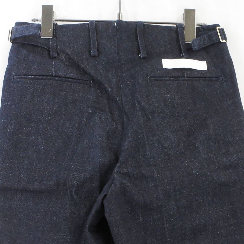 美品 BRIGLIA 1949 ブリリア スラックス デニム DNM イタリア製 サイド