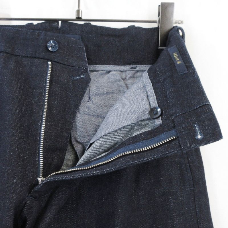 美品 BRIGLIA 1949 ブリリア スラックス デニム DNM イタリア製 サイド