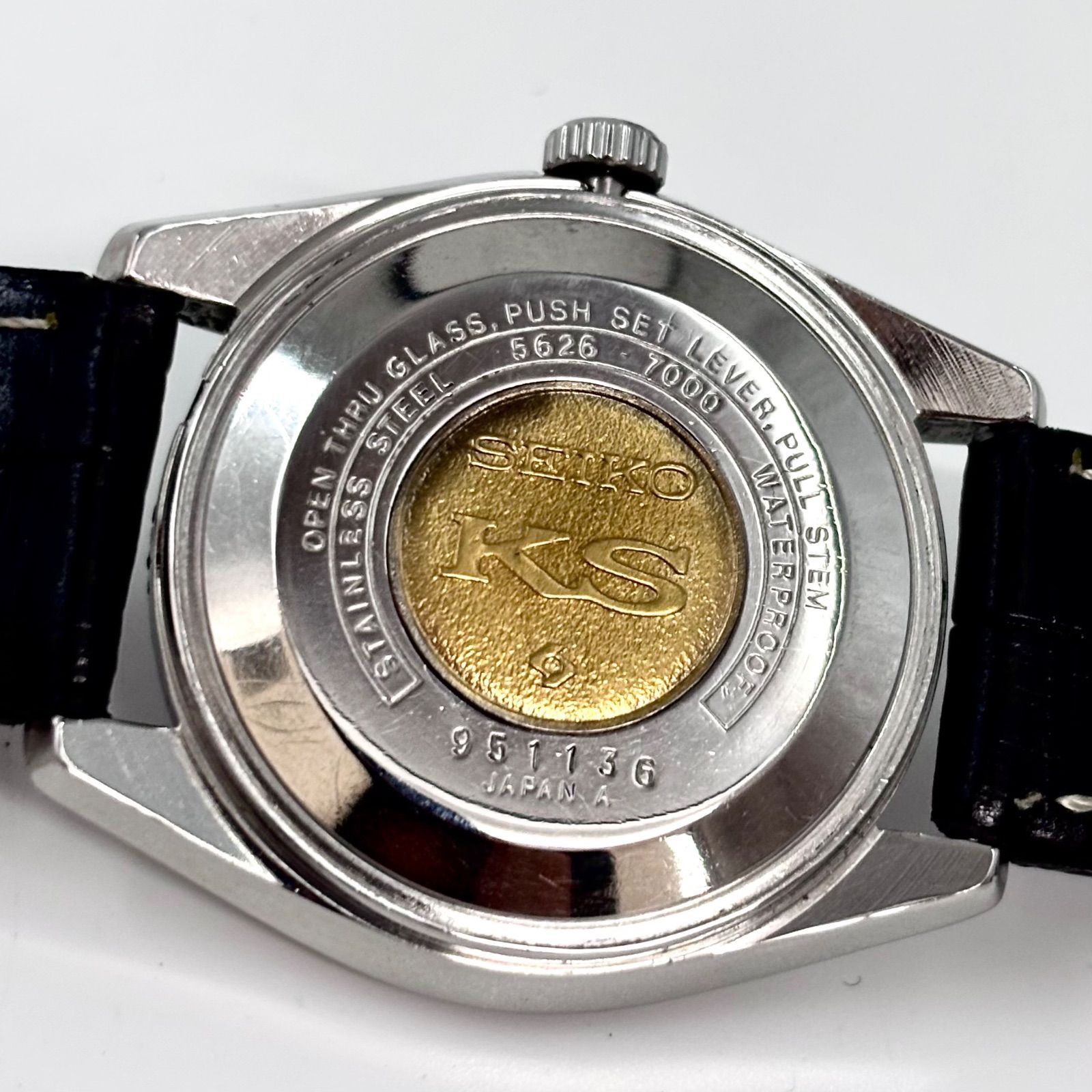 稼働/激レア】KING SEIKO/キングセイコー 腕時計 自動巻き/AT ネイビー