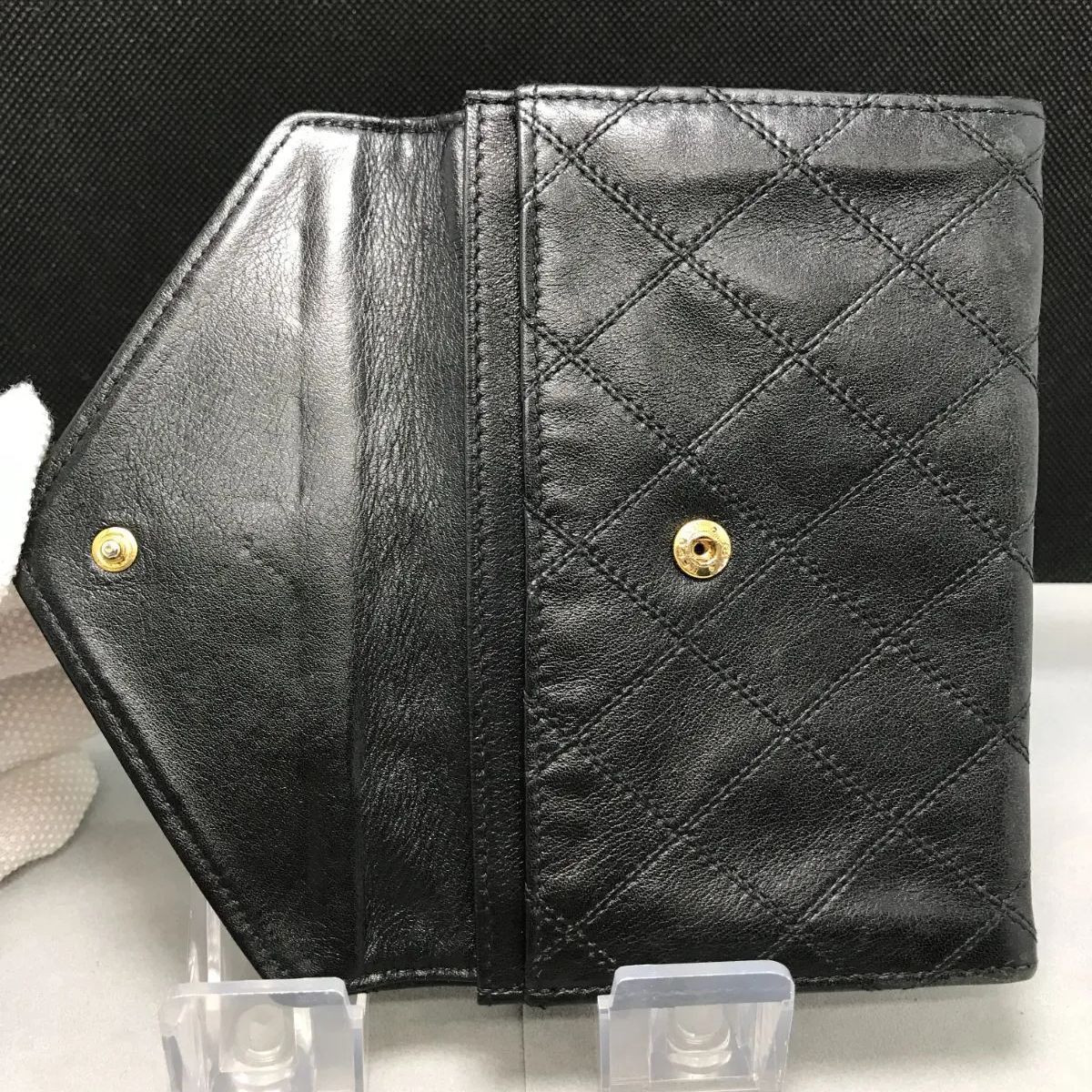 CHANEL シャネル 二つ折り財布 ビコローレ ラムスキン ココマーク