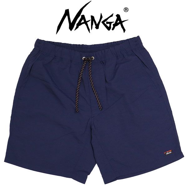 NANGA (ナンガ) NW2321-1I512 NYLON TUSSER EASY SHORTS ナイロンタッサーイージーショーツ NAVY M N075 L