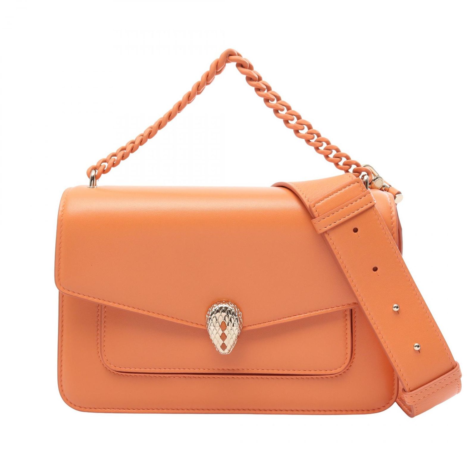 未使用 BVLGARI ブルガリ キーリング コーラル オレンジ系 箱付き ブルガリ BVLGARI ハンドバッグ セルペンティ フォーエバー 2WAY