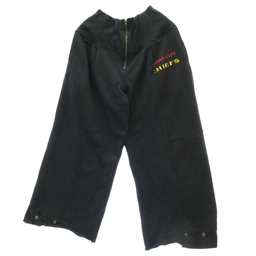 ナナサーカス 77circa リメイク 再構築 ワイドスウェット パンツ ブラック系【中古】 ナナサーカス 77circa リメイク 再構築 ワイドスウェット パンツ