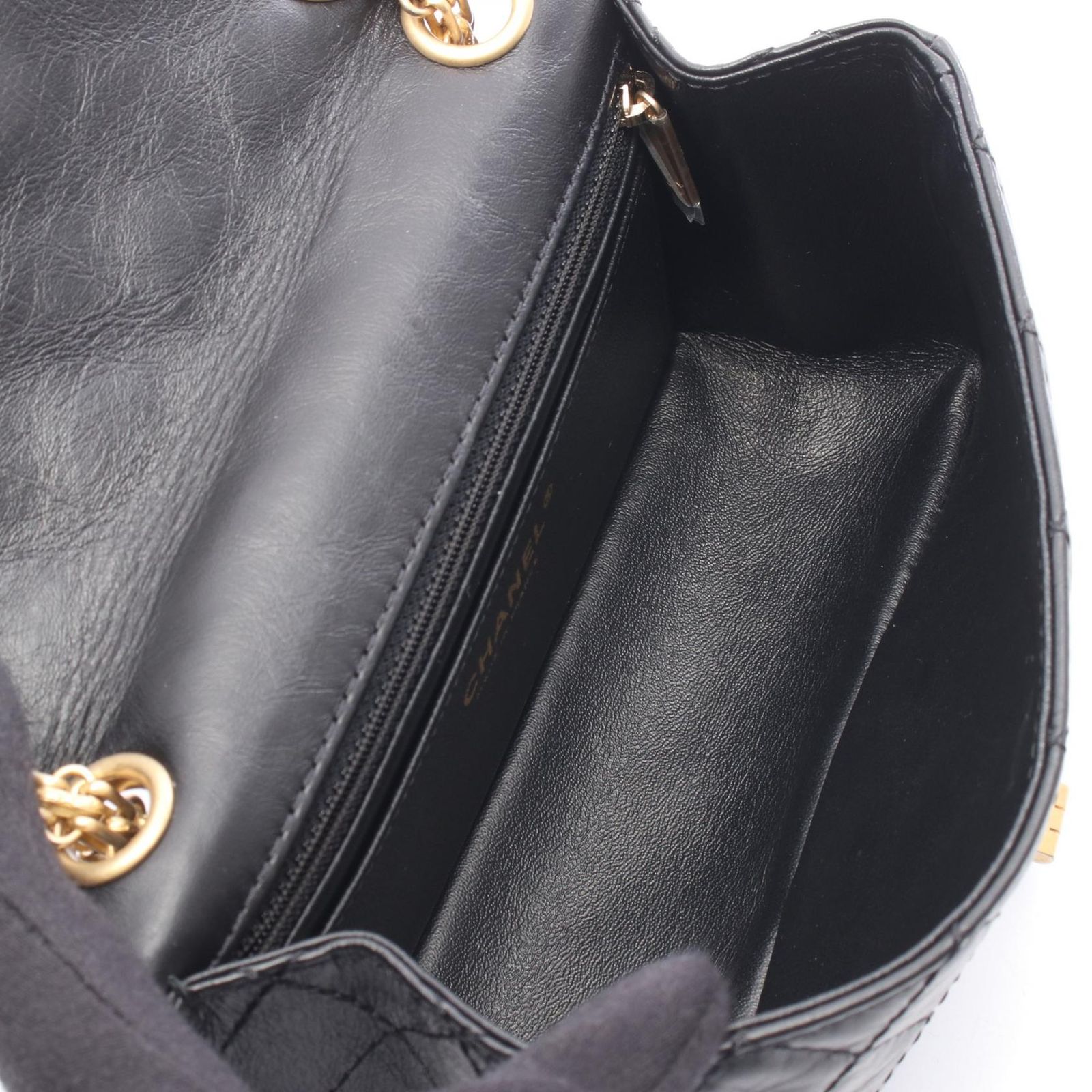 シャネル CHANEL ショルダーバッグ 2.55 AS0874 ブラック レザー 2.55