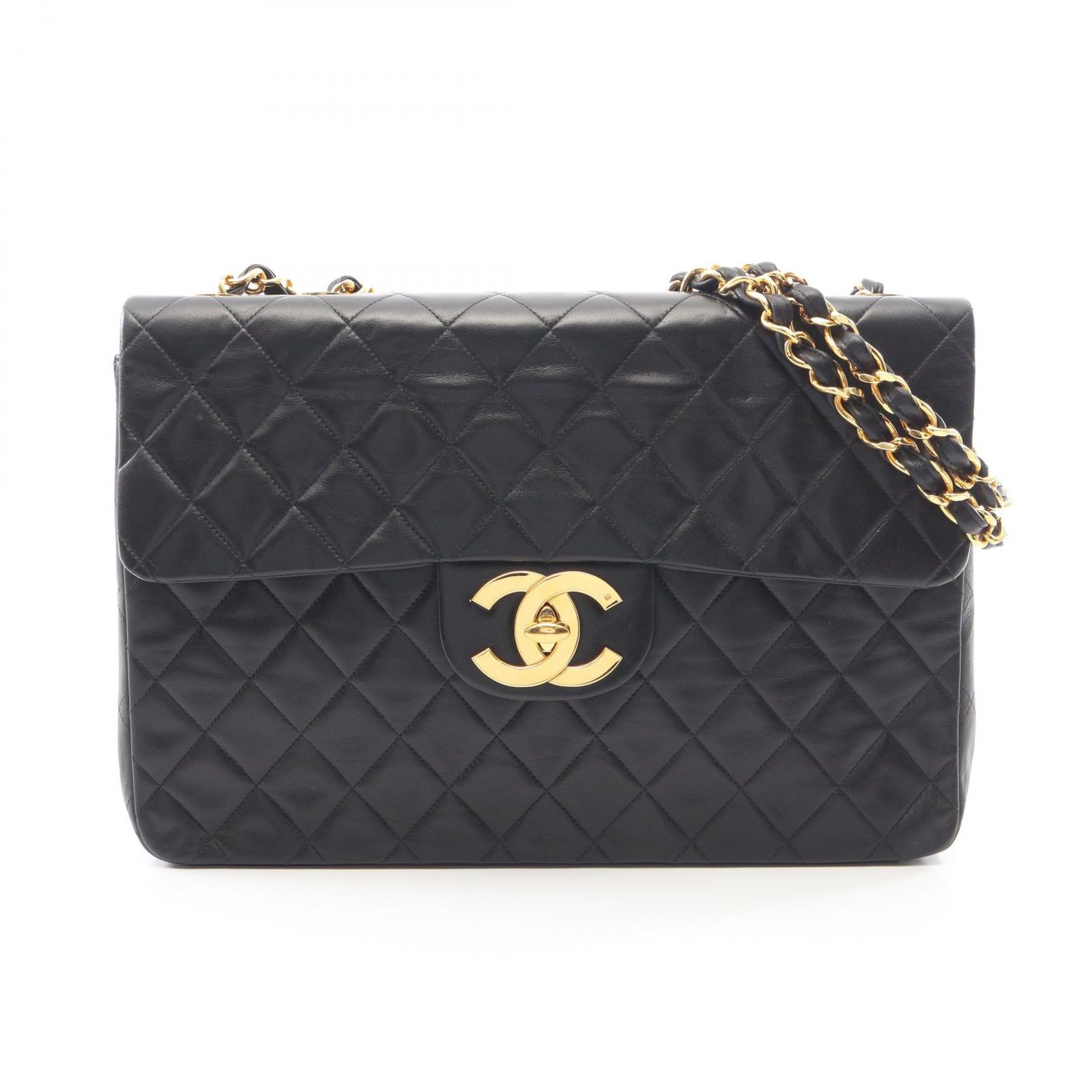 シャネル CHANEL ショルダーバッグ デカマトラッセ34 A01094 ブラック