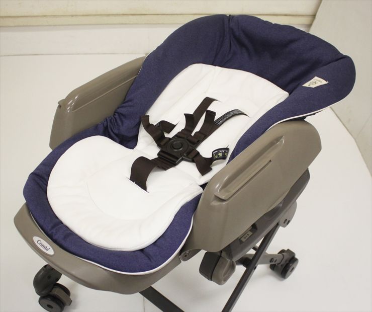 美品 手動ネムリラ シンプライト ヘザーネイビー コンビ 手動ハイ