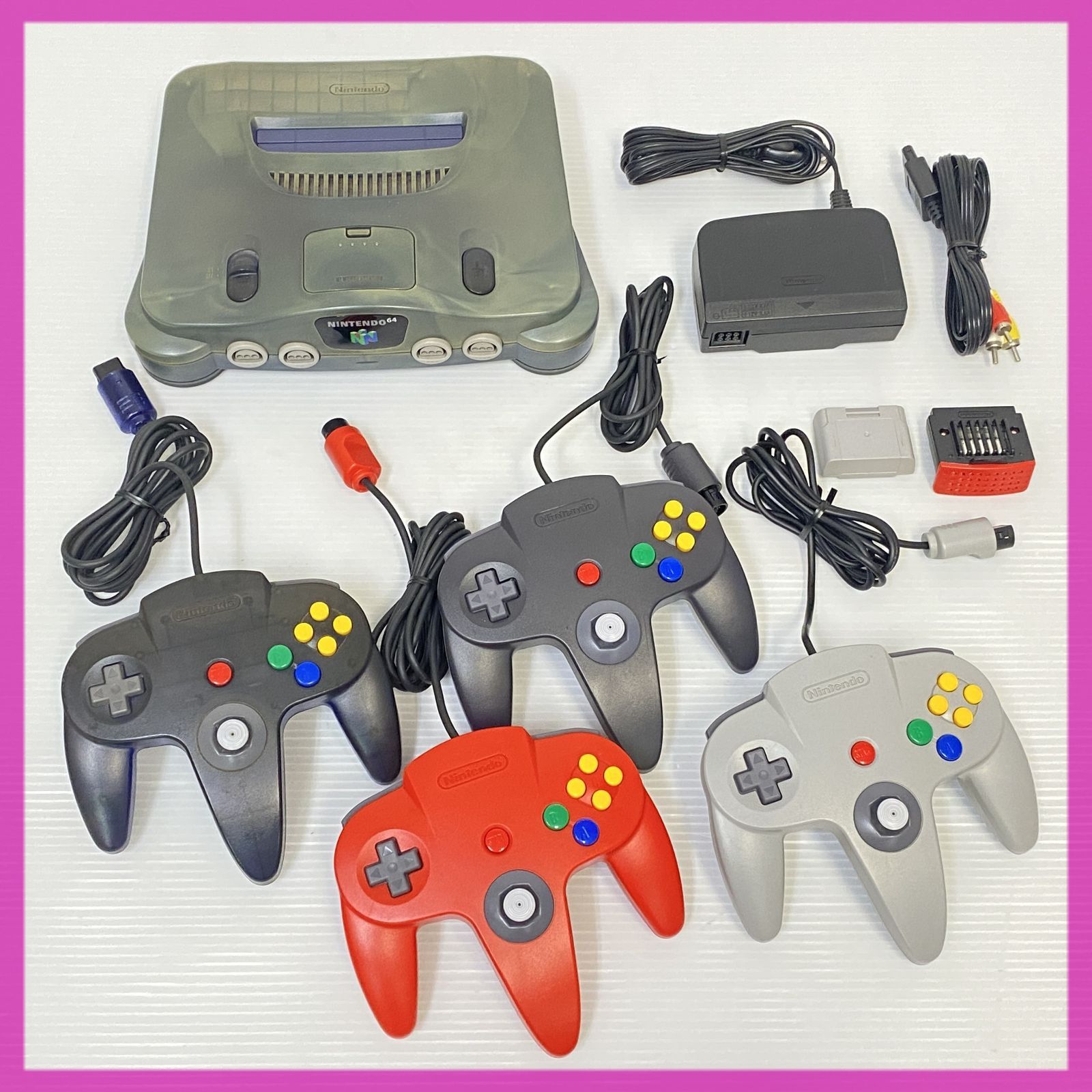 △80 Nintendo 64 本体 動作確認済み コントローラー4個