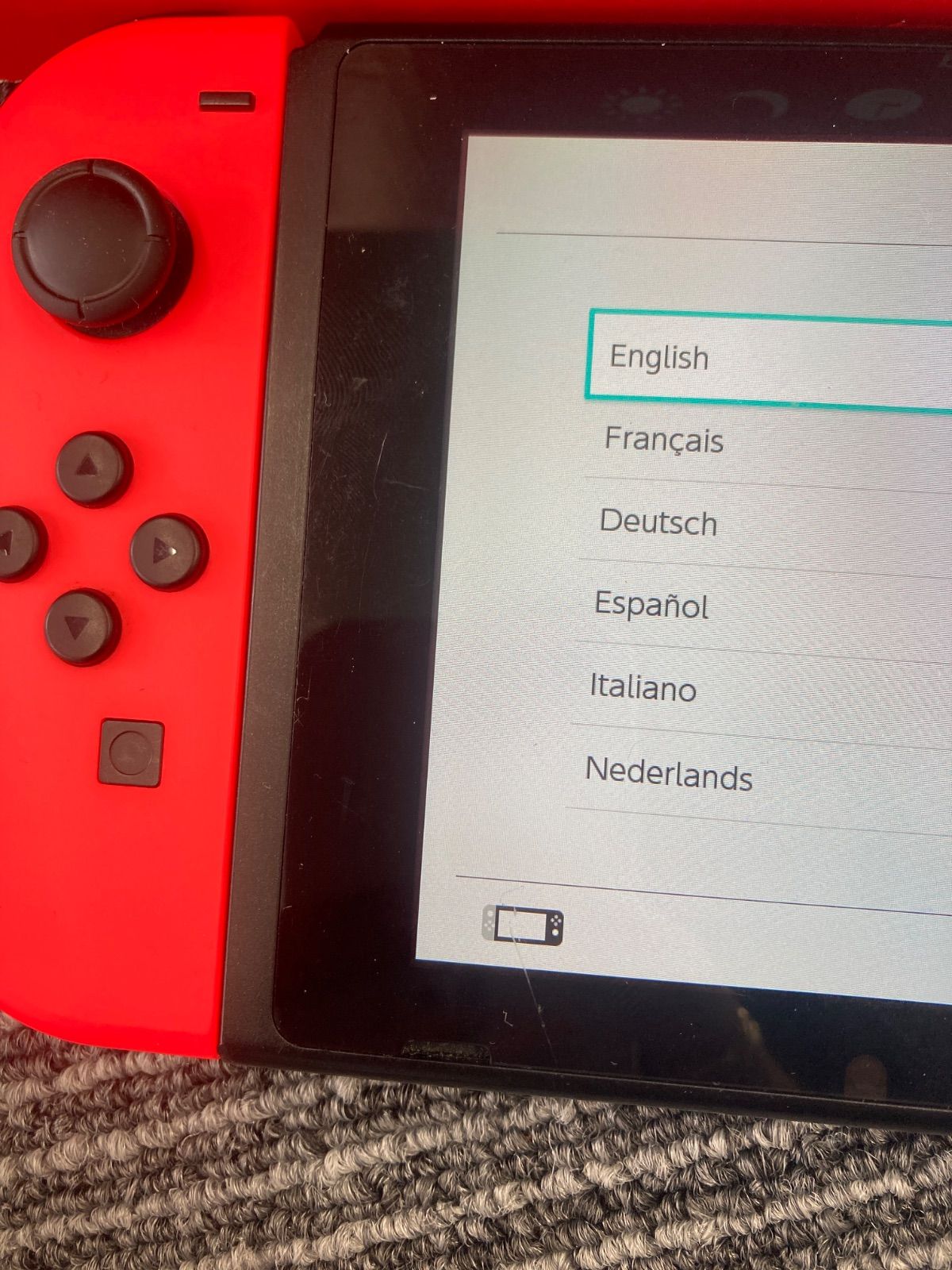 利用不可文字-!> 【動作確認済、初期化済】ニンテンドーSwitch 赤の