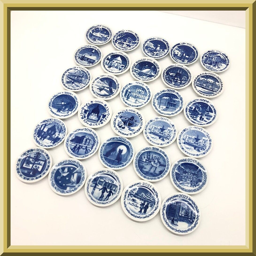 ★週末セール！ ロイヤルコペンハーゲン　イヤープレート　まとめ売り　7枚 美品多め】 Royal Copenhagen ロイヤル コペンハーゲン ミニ イヤー