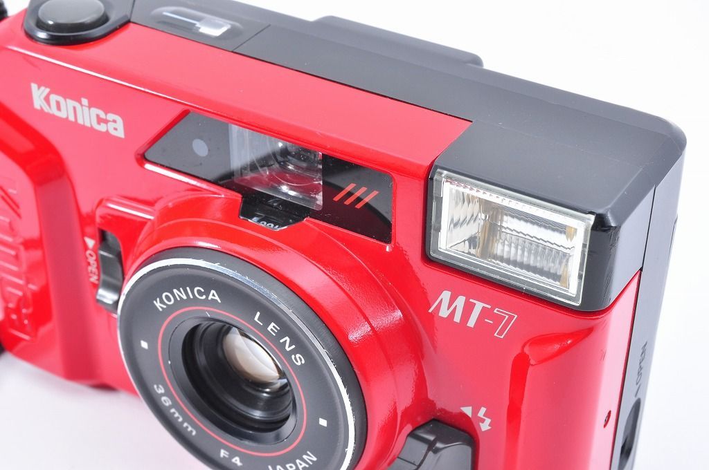 2ヶ月保証付き】Konica MT-7 Red 35mm Point & Shoot Film Camera