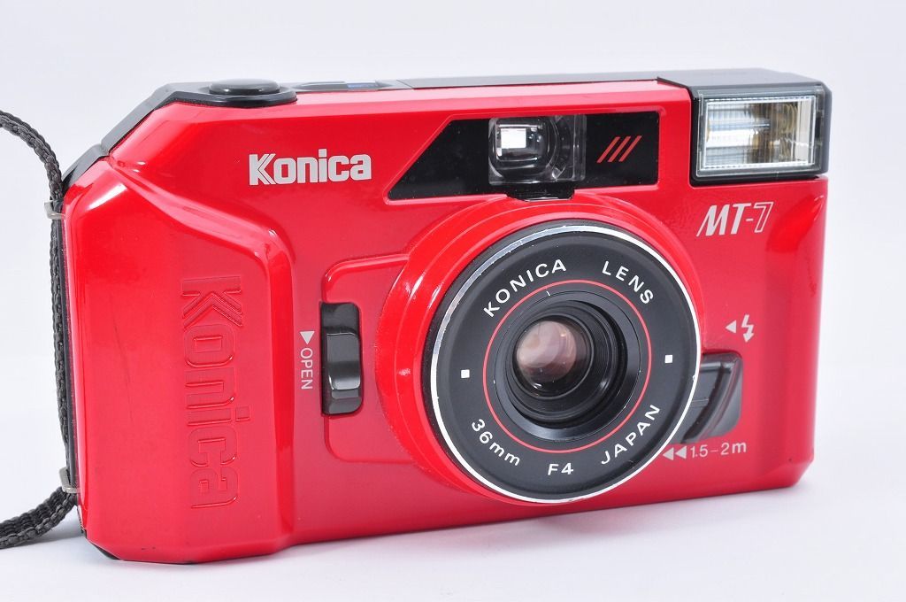 2ヶ月保証付き】Konica MT-7 Red 35mm Point & Shoot Film Camera