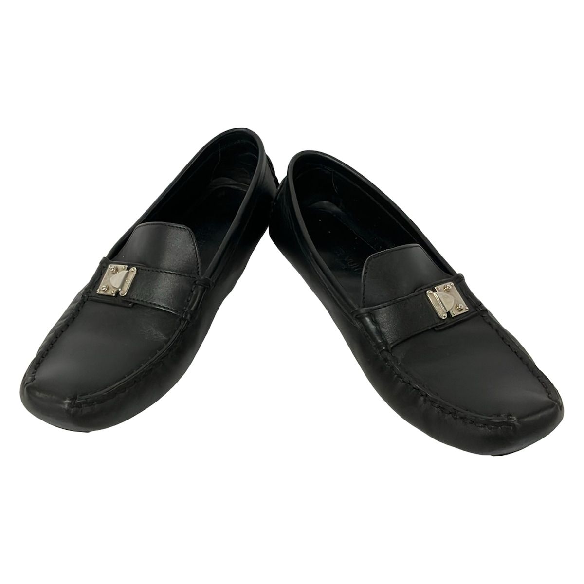 LOUIS VUITTON(ルイヴィトン) ドライビングシューズ 38 1/2 メンズ 黒