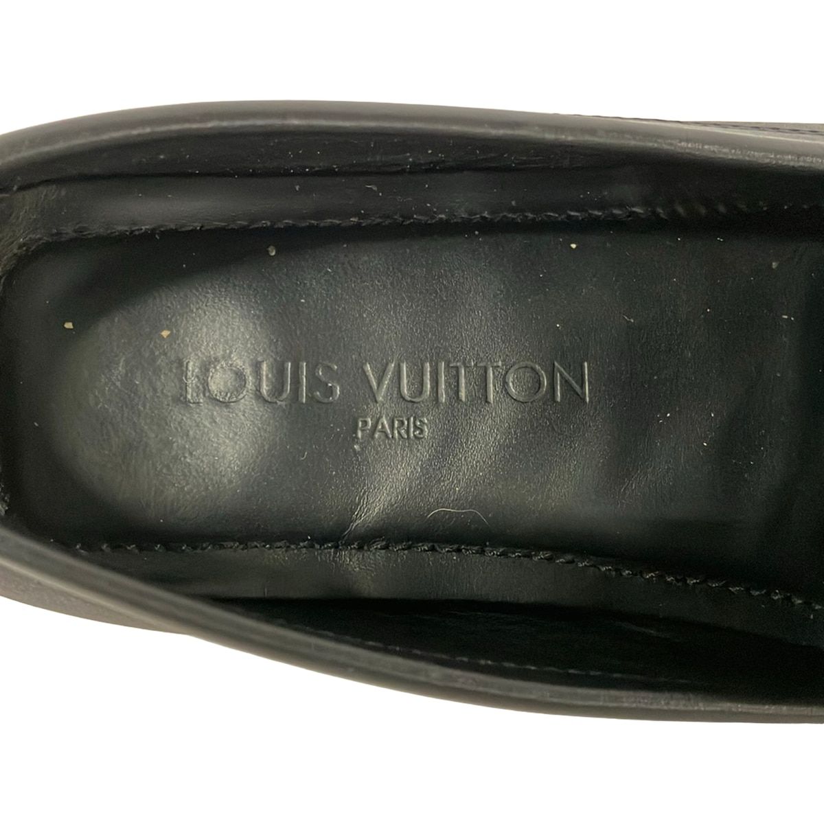 LOUIS VUITTON(ルイヴィトン) ドライビングシューズ 38 1/2 メンズ 黒