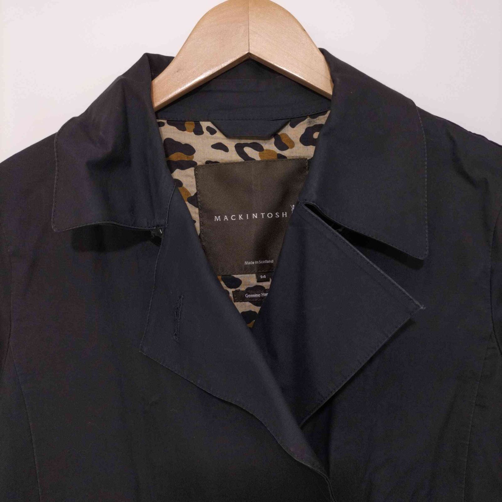 極美品】MACKINTOSH ゴム引 トレンチコート ブラック 34 楽天市場