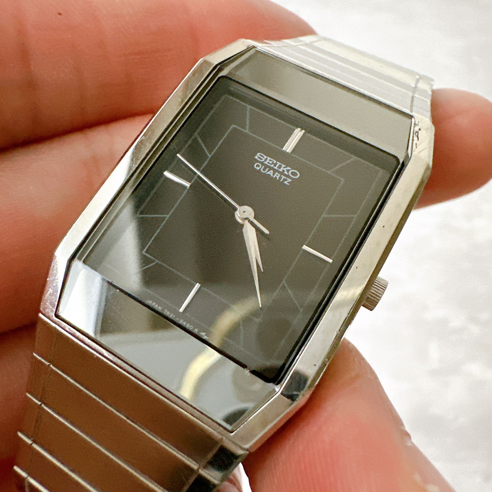 SEIKO セイコー Quartz 7431-5360 ブラックダイヤル 純正ブレス