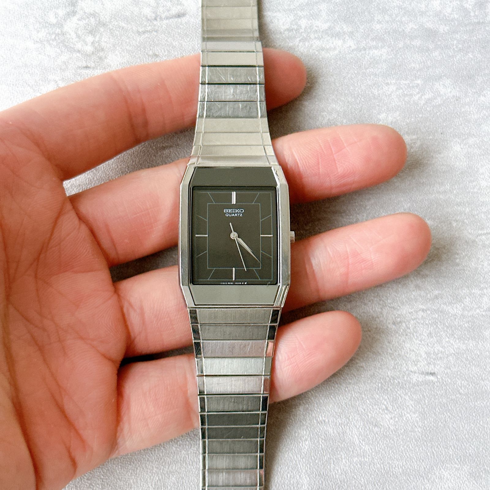 SEIKO セイコー Quartz 7431-5360 ブラックダイヤル 純正ブレス