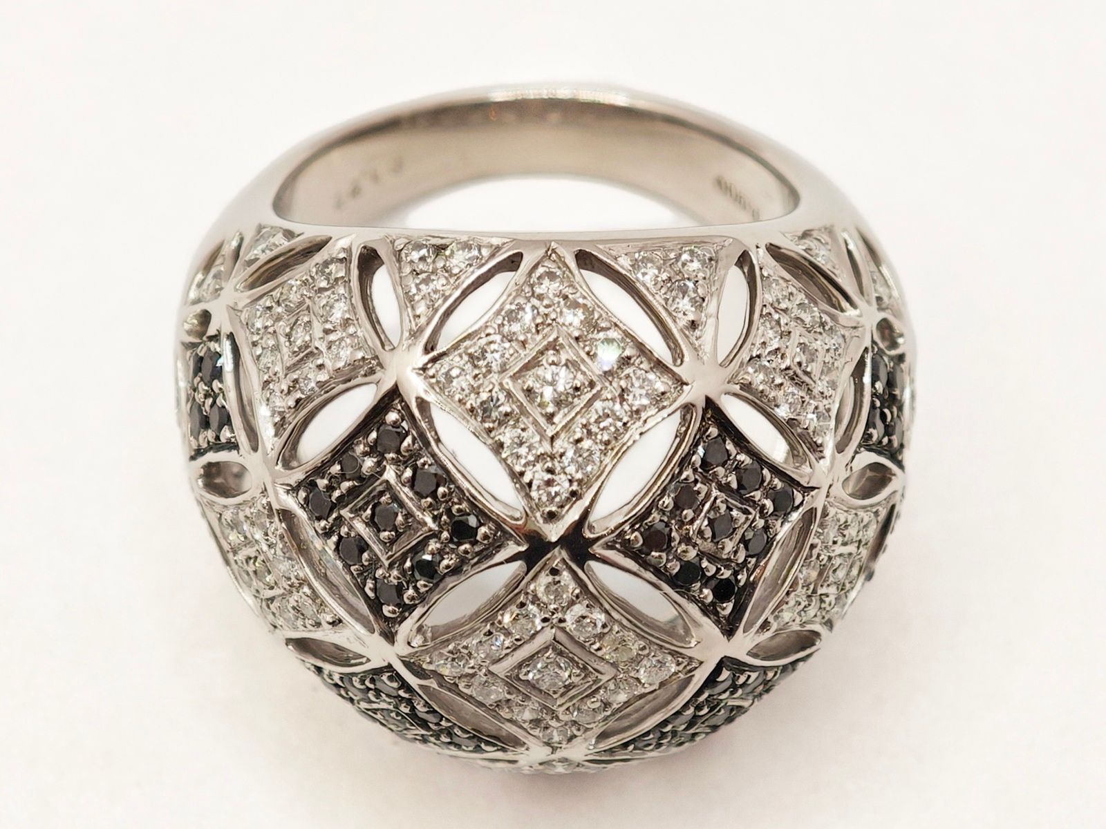 中古美品 Pt900プラチナリング 6g JEWELRY ジュエリー ジュエリー PT900/D1.27/15.2g/#12 リング・指輪