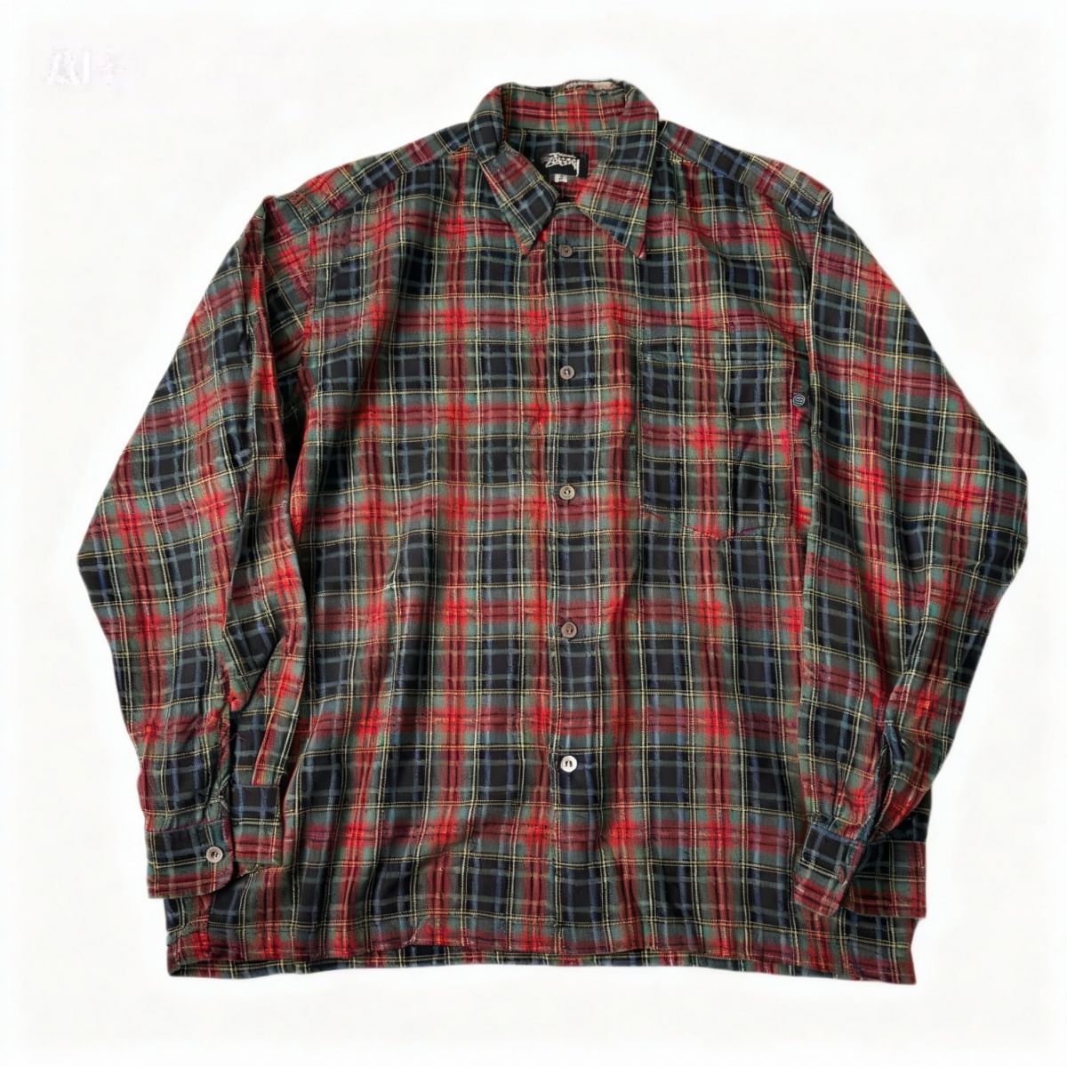 OLD STUSSY 1980s 黒タグ Check Shirt M
