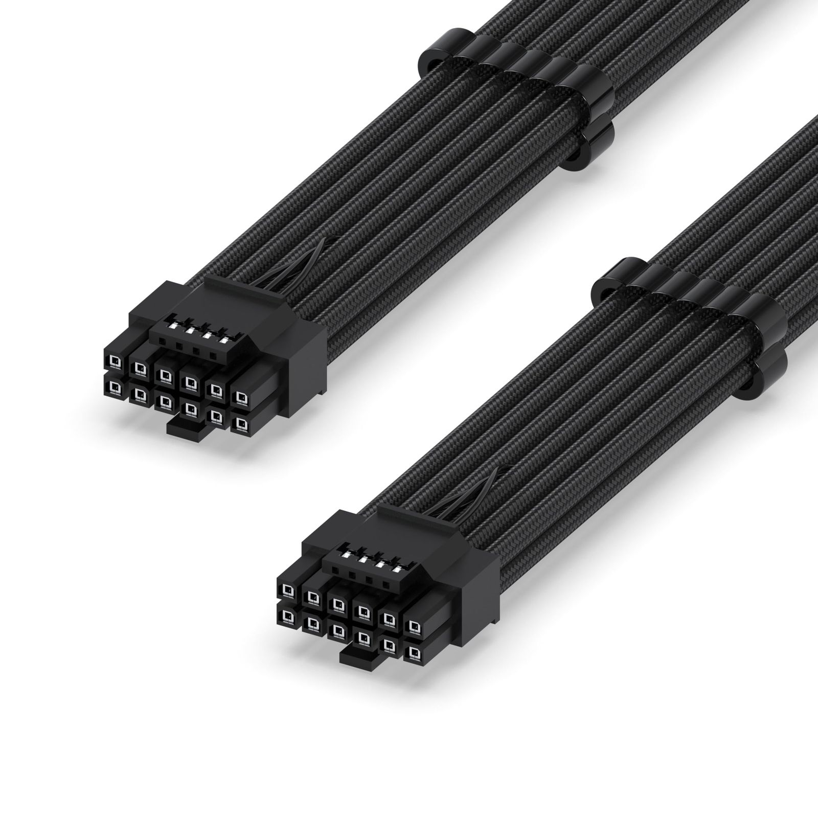 EZDIY-FAB PCIe 5.1 12V-2x6 電源専用スリーブケーブル 16AWG 600W 12+