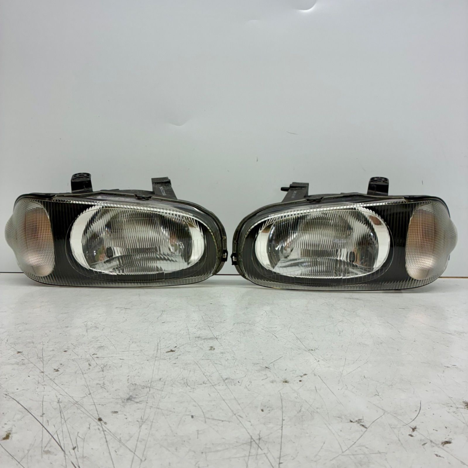 美品【コーティング済】スズキ HA12S HA22S アルト ヘッドライト ランプ レンズ 左右セット LR ハロゲン STANLEY R7418 P80704