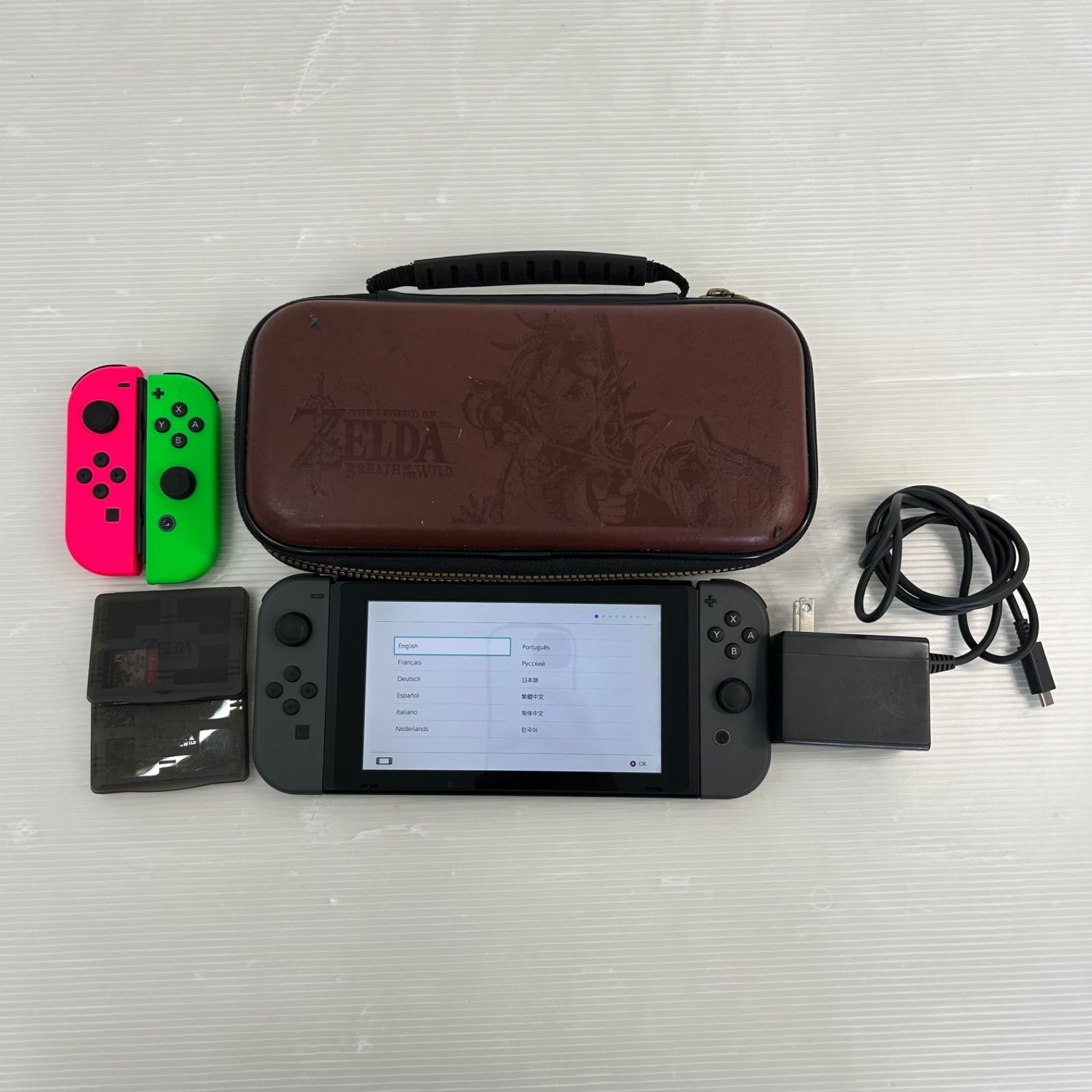 ☆Nintendo Switch ☆HAC-001 グレー Joy-Con ソフト ソフトケース
