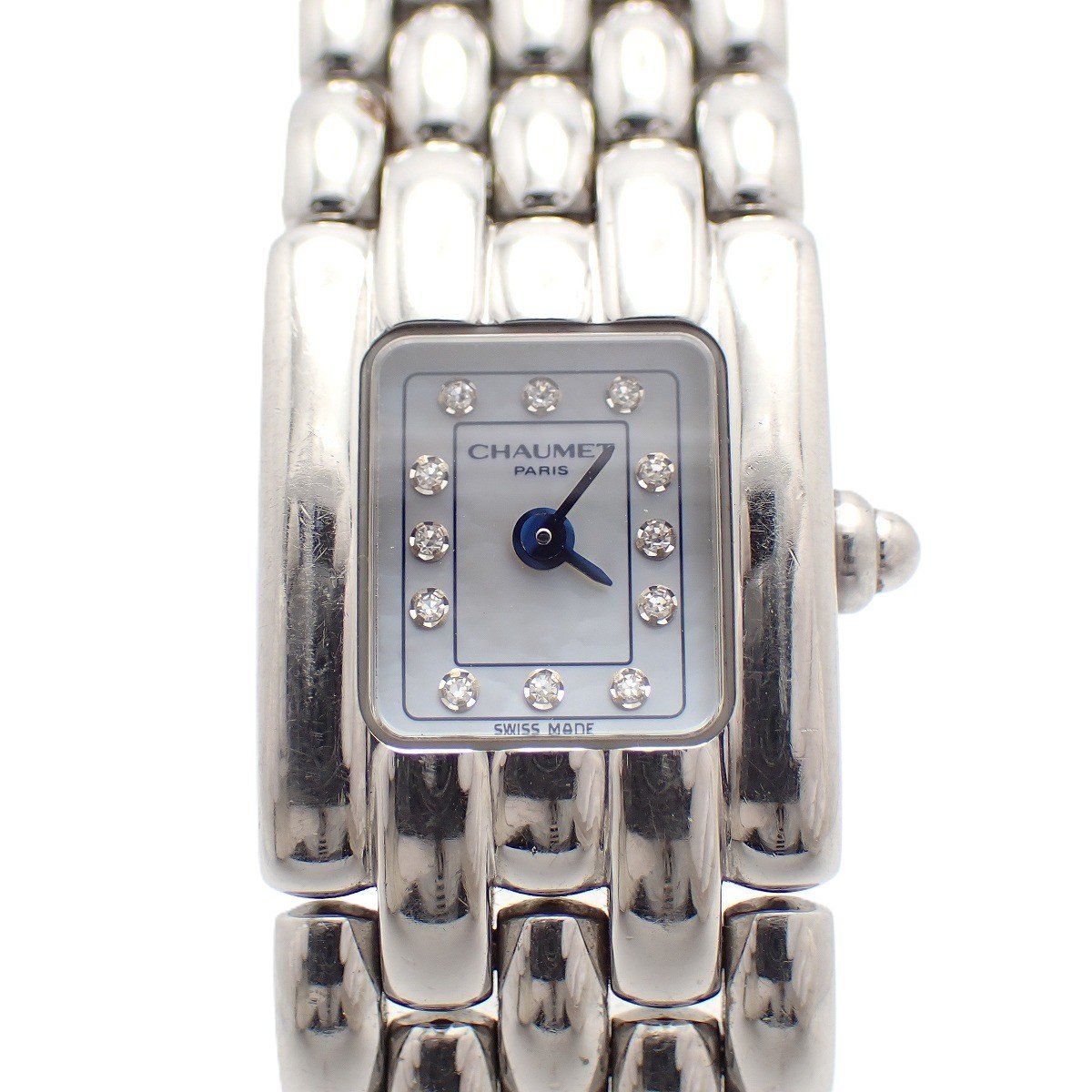 CHAUMET ショーメ ケイシス クォーツ レディース 腕時計 12Pダイヤ入り