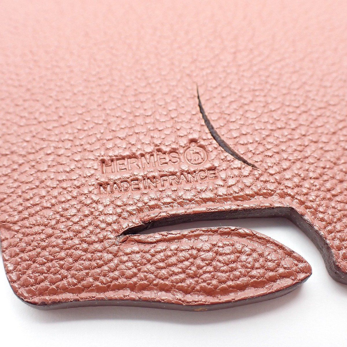 HERMES エルメス プティアッシュ チャーム うさぎ ピンク×ブラウン系