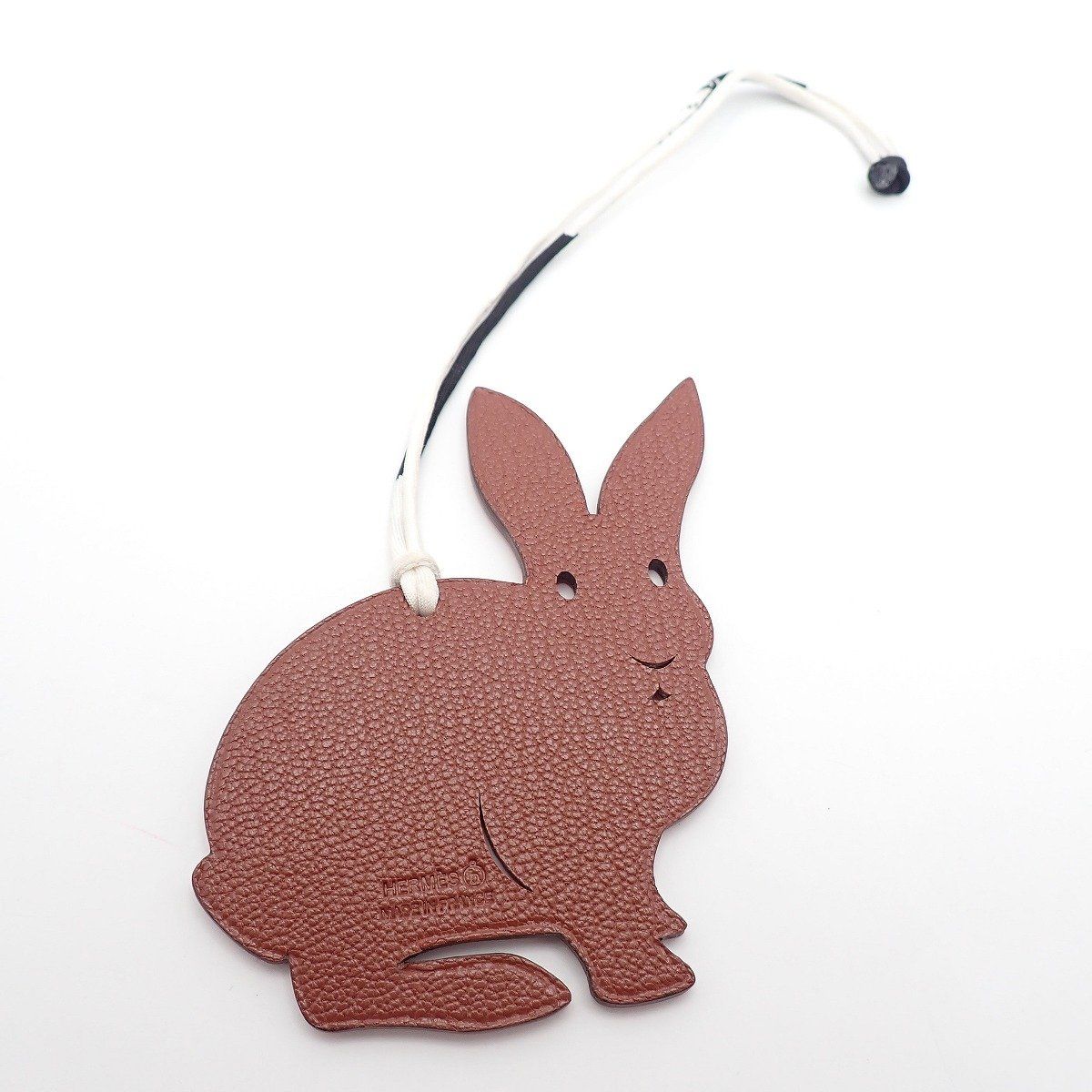 HERMES エルメス プティアッシュ チャーム うさぎ ピンク×ブラウン系