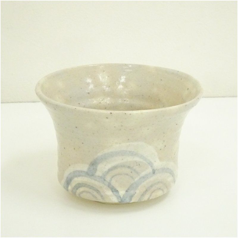 福海窯 水野鉐一造 御題青茶碗（共箱） 茶道 抹茶 おしゃれ 抹茶茶碗