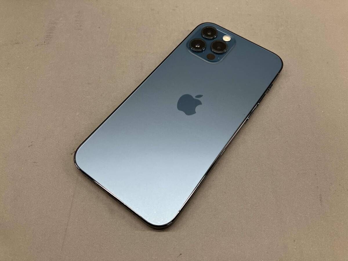 【SIMロック解除済】MGM83J/A iPhone 12 Pro 128GB パシフィックブルー docomo