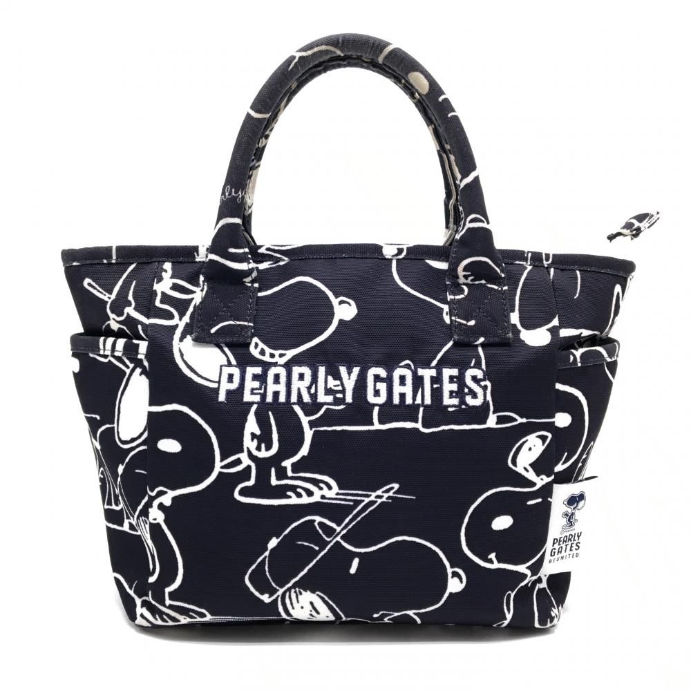 PEARLY GATES パーリーゲイツ　スヌーピー 総柄　ナイロンジャケット パーリーゲイツ×PEANUTS カートバッグ ネイビー×白 スヌーピー総柄