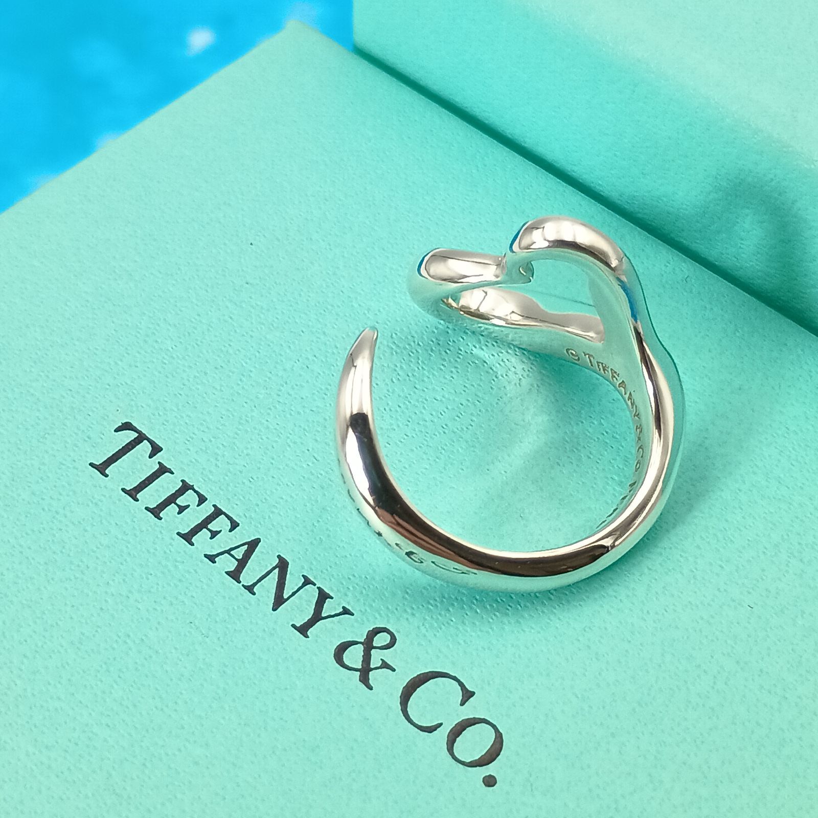 TIFFANY&Co. ティファニー 13号 オープンハート リング 指輪