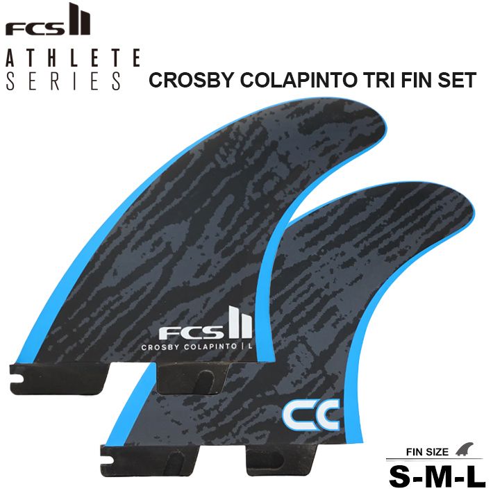 FCS2 フィン FCS2 ATHLETE SERIES CROSBY COLAPINTO TRI FIN SET S/M/L