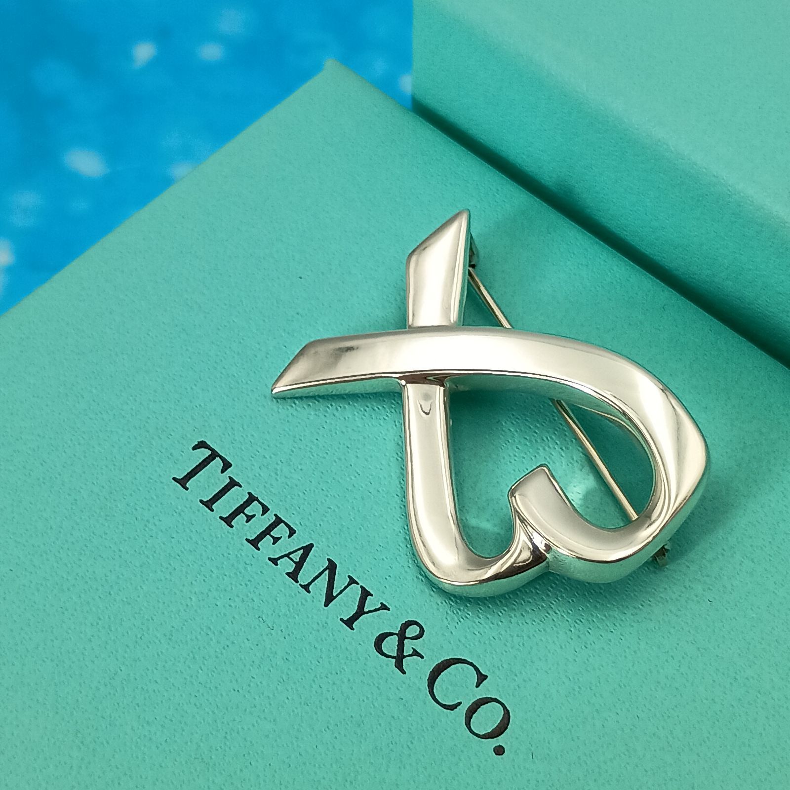 TIFFANY&Co. ティファニー ラビングハート ブローチ レディース メンズ